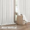 imageHVERSAILTEX Linen Curtains with Valance 84 Inch Length for Living Room Boho Window Curtain Drapes 2 Panels Set for Farmhouse SemiSheer Treatments Rod PocketRing Top for Bedroom 52 x 84 Inch LinenNatural White