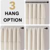 imageHVERSAILTEX Linen Curtains with Valance 84 Inch Length for Living Room Boho Window Curtain Drapes 2 Panels Set for Farmhouse SemiSheer Treatments Rod PocketRing Top for Bedroom 52 x 84 Inch LinenIvory