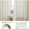 imageHVERSAILTEX Linen Curtains with Valance 84 Inch Length for Living Room Boho Window Curtain Drapes 2 Panels Set for Farmhouse SemiSheer Treatments Rod PocketRing Top for Bedroom 52 x 84 Inch LinenPale Oak