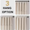imageHVERSAILTEX Linen Curtains with Valance 84 Inch Length for Living Room Boho Window Curtain Drapes 2 Panels Set for Farmhouse SemiSheer Treatments Rod PocketRing Top for Bedroom 52 x 84 Inch LinenLinen