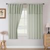 imageHVERSAILTEX Linen Curtains with Valance 84 Inch Length for Living Room Boho Window Curtain Drapes 2 Panels Set for Farmhouse SemiSheer Treatments Rod PocketRing Top for Bedroom 52 x 84 Inch LinenGreen Bay