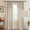 imageHVERSAILTEX Linen Curtains with Valance 84 Inch Length for Living Room Boho Window Curtain Drapes 2 Panels Set for Farmhouse SemiSheer Treatments Rod PocketRing Top for Bedroom 52 x 84 Inch LinenLinen