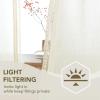 imageHVERSAILTEX Linen Farmhouse Curtains for Living Room Bedroom 84 Inches Long Birch Off White Neutral Boho Curtain Light Filtering Back Tab Curtains Drapes 2 Panels Set Border with TrimmingsCream Border With Trimmings
