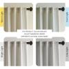 imageHVERSAILTEX Linen Farmhouse Curtains for Living Room Bedroom 84 Inches Long Birch Off White Neutral Boho Curtain Light Filtering Back Tab Curtains Drapes 2 Panels Set Border with TrimmingsNatural