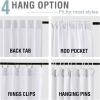 imageHVERSAILTEX Linen Farmhouse Curtains for Living Room Bedroom 84 Inches Long Birch Off White Neutral Boho Curtain Light Filtering Back Tab Curtains Drapes 2 Panels Set Border with TrimmingsWhite