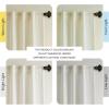 imageHVERSAILTEX Linen Farmhouse Curtains for Living Room Bedroom 84 Inches Long Birch Off White Neutral Boho Curtain Light Filtering Back Tab Curtains Drapes 2 Panels Set Border with TrimmingsCream Border With Trimmings
