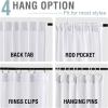 imageHVERSAILTEX Linen Farmhouse Curtains for Living Room Bedroom 84 Inches Long Birch Off White Neutral Boho Curtain Light Filtering Back Tab Curtains Drapes 2 Panels Set Border with TrimmingsWhite Border With Trimmings