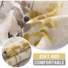 imageHVERSAILTEX Linen Sheer Curtains for Living Room Curtains 63 Inches Long Light Filtering Rod Pocket Window Sheer Linen Curtains for Bedroom 2 Panels Classical Floral Printing Bluestone and TaupeYellowTaupe