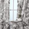 imageHVERSAILTEX Linen Sheer Curtains for Living Room Curtains 63 Inches Long Light Filtering Rod Pocket Window Sheer Linen Curtains for Bedroom 2 Panels Classical Floral Printing Bluestone and TaupeTie Dyegrey