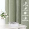 imageHVERSAILTEX Natural Linen Curtains 96 inches Long for Living Room 2 Panels Back Tab Loop Pocket Textured Light Filtering Semi Sheer Rustic Farmhouse Boho Curtain for Bedroom Heathered WhiteSage