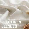 imageHVERSAILTEX Natural Linen Curtains 96 inches Long for Living Room 2 Panels Back Tab Loop Pocket Textured Light Filtering Semi Sheer Rustic Farmhouse Boho Curtain for Bedroom Heathered WhiteIvory