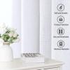 imageHVERSAILTEX Natural Linen Curtains 96 inches Long for Living Room 2 Panels Back Tab Loop Pocket Textured Light Filtering Semi Sheer Rustic Farmhouse Boho Curtain for Bedroom Heathered WhiteBright White