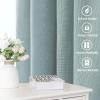 imageHVERSAILTEX Natural Linen Curtains 96 inches Long for Living Room 2 Panels Back Tab Loop Pocket Textured Light Filtering Semi Sheer Rustic Farmhouse Boho Curtain for Bedroom Heathered WhiteCloud Blue