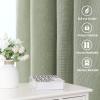 imageHVERSAILTEX Natural Linen Curtains 96 inches Long for Living Room 2 Panels Back Tab Loop Pocket Textured Light Filtering Semi Sheer Rustic Farmhouse Boho Curtain for Bedroom Heathered WhiteSage