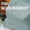imageHVERSAILTEX Natural Linen Curtains 96 inches Long for Living Room 2 Panels Back Tab Loop Pocket Textured Light Filtering Semi Sheer Rustic Farmhouse Boho Curtain for Bedroom Heathered WhiteCloud Blue