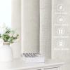 imageHVERSAILTEX Natural Linen Curtains 96 inches Long for Living Room 2 Panels Back Tab Loop Pocket Textured Light Filtering Semi Sheer Rustic Farmhouse Boho Curtain for Bedroom Heathered WhiteIvory