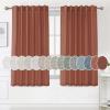 imageHVERSAILTEX Natural Linen Curtains 96 inches Long for Living Room 2 Panels Back Tab Loop Pocket Textured Light Filtering Semi Sheer Rustic Farmhouse Boho Curtain for Bedroom Heathered WhiteRust