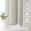 imageHVERSAILTEX Natural Linen Curtains 96 inches Long for Living Room 2 Panels Back Tab Loop Pocket Textured Light Filtering Semi Sheer Rustic Farmhouse Boho Curtain for Bedroom Heathered WhitePale Oak