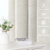 imageHVERSAILTEX Natural Linen Curtains 96 inches Long for Living Room 2 Panels Back Tab Loop Pocket Textured Light Filtering Semi Sheer Rustic Farmhouse Boho Curtain for Bedroom Heathered WhiteIvory