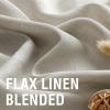 imageHVERSAILTEX Natural Linen Curtains 96 inches Long for Living Room 2 Panels Back Tab Loop Pocket Textured Light Filtering Semi Sheer Rustic Farmhouse Boho Curtain for Bedroom Heathered WhiteOatmeal