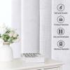 imageHVERSAILTEX Natural Linen Curtains 96 inches Long for Living Room 2 Panels Back Tab Loop Pocket Textured Light Filtering Semi Sheer Rustic Farmhouse Boho Curtain for Bedroom Heathered WhiteHeathered White
