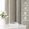 imageHVERSAILTEX Natural Linen Curtains 96 inches Long for Living Room 2 Panels Back Tab Loop Pocket Textured Light Filtering Semi Sheer Rustic Farmhouse Boho Curtain for Bedroom Heathered WhiteOatmeal