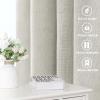 imageHVERSAILTEX Natural Linen Curtains 96 inches Long for Living Room 2 Panels Back Tab Loop Pocket Textured Light Filtering Semi Sheer Rustic Farmhouse Boho Curtain for Bedroom Heathered WhitePale Oak