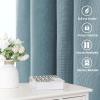 imageHVERSAILTEX Natural Linen Curtains 96 inches Long for Living Room 2 Panels Back Tab Loop Pocket Textured Light Filtering Semi Sheer Rustic Farmhouse Boho Curtain for Bedroom Heathered WhiteStone Blue