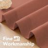 imageHVERSAILTEX Natural Linen Grommet Curtains 84 Inch Length for Living Room 2 Panel Drape Semi Sheer Neutral Country Rustic Farmhouse Boho Curtain Bedroom Muslin Look Light Filtering Heathered NaturalRust