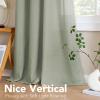 imageHVERSAILTEX Natural Linen Grommet Curtains 84 Inch Length for Living Room 2 Panel Drape Semi Sheer Neutral Country Rustic Farmhouse Boho Curtain Bedroom Muslin Look Light Filtering Heathered NaturalSea Grass