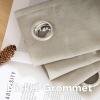 imageHVERSAILTEX Natural Linen Grommet Curtains 84 Inch Length for Living Room 2 Panel Drape Semi Sheer Neutral Country Rustic Farmhouse Boho Curtain Bedroom Muslin Look Light Filtering Heathered NaturalOatmeal