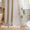 imageHVERSAILTEX Natural Linen Grommet Curtains 84 Inch Length for Living Room 2 Panel Drape Semi Sheer Neutral Country Rustic Farmhouse Boho Curtain Bedroom Muslin Look Light Filtering Heathered NaturalAngora