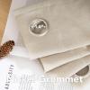 imageHVERSAILTEX Natural Linen Grommet Curtains 84 Inch Length for Living Room 2 Panel Drape Semi Sheer Neutral Country Rustic Farmhouse Boho Curtain Bedroom Muslin Look Light Filtering Heathered NaturalAngora