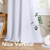 imageHVERSAILTEX Natural Linen Grommet Curtains 84 Inch Length for Living Room 2 Panel Drape Semi Sheer Neutral Country Rustic Farmhouse Boho Curtain Bedroom Muslin Look Light Filtering Heathered NaturalBright White