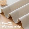imageHVERSAILTEX Natural Linen Grommet Curtains 84 Inch Length for Living Room 2 Panel Drape Semi Sheer Neutral Country Rustic Farmhouse Boho Curtain Bedroom Muslin Look Light Filtering Heathered NaturalAngora