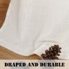 imageHVERSAILTEX Natural Linen Grommet Curtains 84 Inch Length for Living Room 2 Panel Drape Semi Sheer Neutral Country Rustic Farmhouse Boho Curtain Bedroom Muslin Look Light Filtering Heathered NaturalIvory