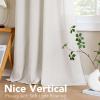 imageHVERSAILTEX Natural Linen Grommet Curtains 84 Inch Length for Living Room 2 Panel Drape Semi Sheer Neutral Country Rustic Farmhouse Boho Curtain Bedroom Muslin Look Light Filtering Heathered NaturalHeathered Natural