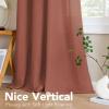 imageHVERSAILTEX Natural Linen Grommet Curtains 84 Inch Length for Living Room 2 Panel Drape Semi Sheer Neutral Country Rustic Farmhouse Boho Curtain Bedroom Muslin Look Light Filtering Heathered NaturalRust