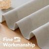imageHVERSAILTEX Natural Linen Grommet Curtains 84 Inch Length for Living Room 2 Panel Drape Semi Sheer Neutral Country Rustic Farmhouse Boho Curtain Bedroom Muslin Look Light Filtering Heathered NaturalOatmeal