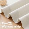 imageHVERSAILTEX Natural Linen Grommet Curtains 84 Inch Length for Living Room 2 Panel Drape Semi Sheer Neutral Country Rustic Farmhouse Boho Curtain Bedroom Muslin Look Light Filtering Heathered NaturalIvory