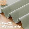 imageHVERSAILTEX Natural Linen Grommet Curtains 84 Inch Length for Living Room 2 Panel Drape Semi Sheer Neutral Country Rustic Farmhouse Boho Curtain Bedroom Muslin Look Light Filtering Heathered NaturalSage