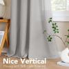 imageHVERSAILTEX Natural Linen Grommet Curtains 84 Inch Length for Living Room 2 Panel Drape Semi Sheer Neutral Country Rustic Farmhouse Boho Curtain Bedroom Muslin Look Light Filtering Heathered NaturalDove