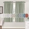 imageHVERSAILTEX Natural Linen Rod Pocket Curtains 84 Inch Length for Living Room 2 Panel Pocket Drape Semi Sheer Neutral Country Rustic Farmhouse Boho Curtain Bedroom Light Filtering Heathered NaturalSea Grass