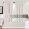 imageHVERSAILTEX Natural Linen Rod Pocket Curtains 84 Inch Length for Living Room 2 Panel Pocket Drape Semi Sheer Neutral Country Rustic Farmhouse Boho Curtain Bedroom Light Filtering Heathered NaturalHeathered Natural