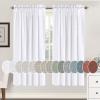 imageHVERSAILTEX Natural Linen Rod Pocket Curtains 84 Inch Length for Living Room 2 Panel Pocket Drape Semi Sheer Neutral Country Rustic Farmhouse Boho Curtain Bedroom Light Filtering Heathered NaturalHeathered White
