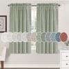imageHVERSAILTEX Natural Linen Rod Pocket Curtains 84 Inch Length for Living Room 2 Panel Pocket Drape Semi Sheer Neutral Country Rustic Farmhouse Boho Curtain Bedroom Light Filtering Heathered NaturalSea Grass
