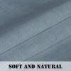 imageHVERSAILTEX Natural Linen Rod Pocket Curtains 84 Inch Length for Living Room 2 Panel Pocket Drape Semi Sheer Neutral Country Rustic Farmhouse Boho Curtain Bedroom Light Filtering Heathered NaturalStone Blue