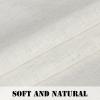 imageHVERSAILTEX Natural Linen Rod Pocket Curtains 84 Inch Length for Living Room 2 Panel Pocket Drape Semi Sheer Neutral Country Rustic Farmhouse Boho Curtain Bedroom Light Filtering Heathered NaturalHeathered Natural