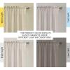 imageHVERSAILTEX Natural Linen Rod Pocket Curtains 84 Inch Length for Living Room 2 Panel Pocket Drape Semi Sheer Neutral Country Rustic Farmhouse Boho Curtain Bedroom Light Filtering Heathered NaturalAngora