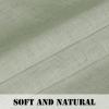 imageHVERSAILTEX Natural Linen Rod Pocket Curtains 84 Inch Length for Living Room 2 Panel Pocket Drape Semi Sheer Neutral Country Rustic Farmhouse Boho Curtain Bedroom Light Filtering Heathered NaturalSage